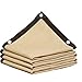 GHHZZQ 2021 Auvent Rectangulaire Tissu De Protection Solaire Bord Scotché avec Œillets Grange Chenil Pergola De Piscine Piscine, Facile À Installer (Color : Beige, Size : 3x4m)