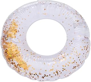 BESPORTBLE 1 Peça Anel De Natação Para Bebê Bebê Flutuador Para Piscina Infantil Tubo De Natação Para Festa Praia Anel De Natação Dourado Para Anel De Natação Para Flutuadores De Piscina