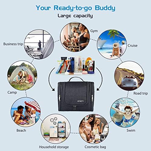 Hanging Toiletry Bag for Women - Men Travel Essentials Waterproof Large Toiletry Bag for Bathroom Full Size Bottles Travel Toiletry Bag Large Capacity Organizer Bag for Accessories, Toiletries 8 Hanging Toiletry Bag for Women - Men Travel Essentials Waterproof Large Toiletry Bag for Bathroom Full Size Bottles Travel Toiletry Bag Large Capacity Organizer Bag for Accessories, Toiletries