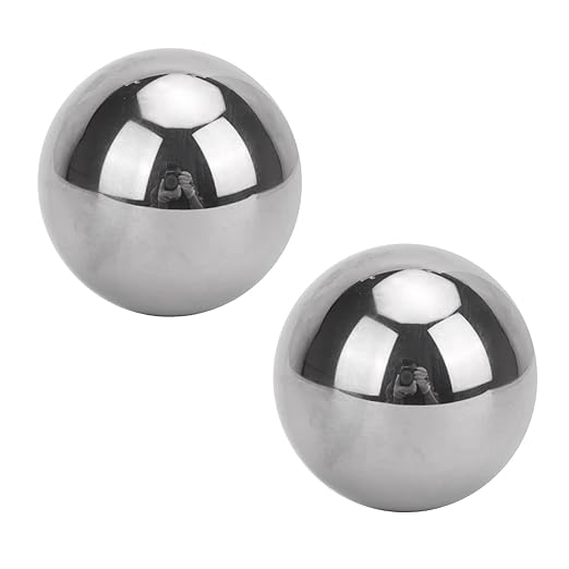 2Pcs 2.5" inch Bearing Balls Diameter Hardened Chrome Solid Steel Ball 63.5mm Assorted Loose Bicycle Bearing Balls