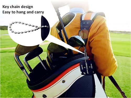 Kellegour-3-Piezas-Contador-de-Golpes-de-Golf-Negro-Score-Counter-Contador-de-Puntajes-de-Golf-con-LlaveroAyudas-de-Entrenamiento-de-ConteoContador-para-2-Personas