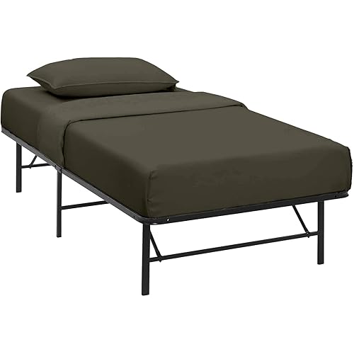 Cottingon 4 Piece Cot Mattress Sheet Set 33"X75", Egyptian Cotton, Soft Sheets, Fits 4 to 7 Inch Deep Pocket for Narrow,Camper, RV Bunk, Tri Fold Mattress, Dark Grey