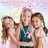 PinkSheep Unicorn Kids Jewelry for Girls: Toddler Princess Dress Up Unicorn Toy Set, Ring Necklace Bracelace Earing Clip for Little Girls, Christmas Gifts for Kids Toddler Jewelry Age 3-8 #5