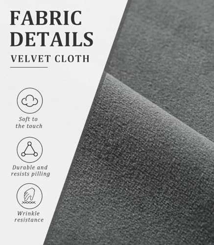Image of Set of 4 Chairs 360 Degree Rotating Legs, Modern, Elegant & Comfortable Velvet Arms Chairs for Dinning Living Hotel Cafe (Grey Velvet Set of 4)