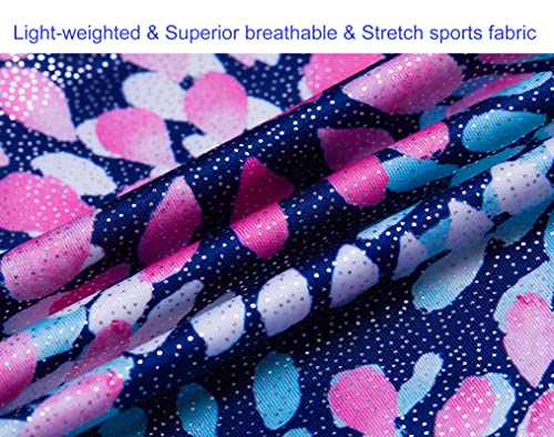 Image of Domusgo Gymnastics Leotards for Girls Sparkly One Piece Biketard Size 1-10Y