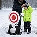 Qudinip Automatic Reset Target, Interactive Game Snowball Paintballs Training Target with Weighted Base for Outdoor Activities, Backyard Parties, Camping Trips