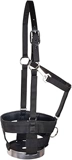 Dura-Tech Breathe Rite Grazing Muzzle with Breakaway Halter for Horses | Size Horse/Full Size |Horse Weight Control Aid | Enhances Breathing|Adjustable Cheeks | Breakaway Safety Feature