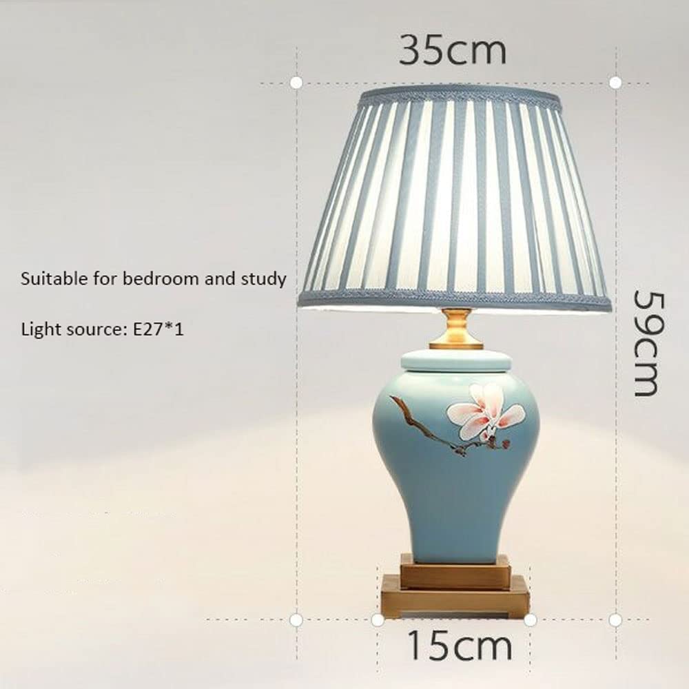 Lampa stołowa Lampy stołowe Lampka stołowa Lampka nocna Chińskie ceramiczne lampy stołowe Ręcznie malowana lampa stołowa Orchidea Vintage Lampka nocna Lampka nocna do sypialni Lampka nocna w domu La