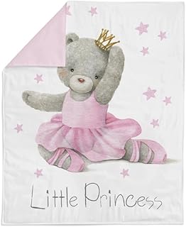 UNIQUE Ballet Fabric Panel, 100% Cotton Sateen, White, Print, 29x39in (7...