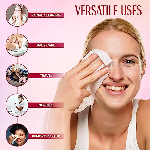 CSB UNIVERSAL THINGS 2 peças de toalhas de rosto descartáveis 100 unidades e conjunto de faixa de ca