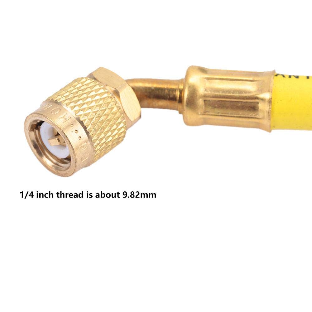 Jadeshay Manomètre Azote Jauge de Pression Manometre Clim Régulateur de Pression Azote pour R134A R22 R407C R410A la Climatisation, Réfrigération Test de Pression