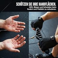 Hornet Watersports Ruderhandschuhe, ideal für Indoor-Rudern, Sculling, Kajak, SUP, Outrigger-Kanu, Drachenboot und andere Wassersportarten (XS (passend für 16,5 cm - 17,8 cm)) – Ansicht 4