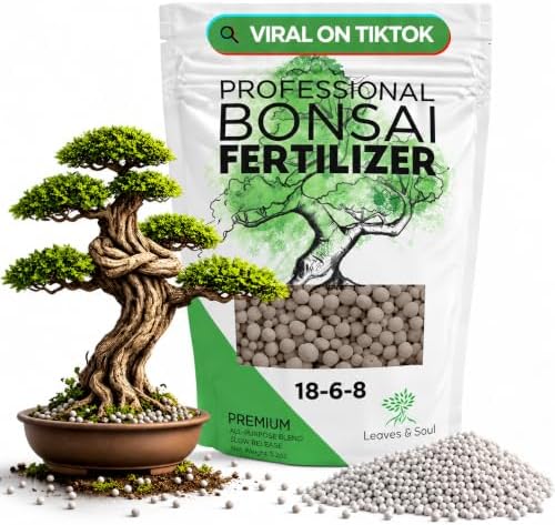 Leaves & Soul Bonsai Fertilizer Pellets 5.2 oz 18-6-8 Fertilizer Plant Food