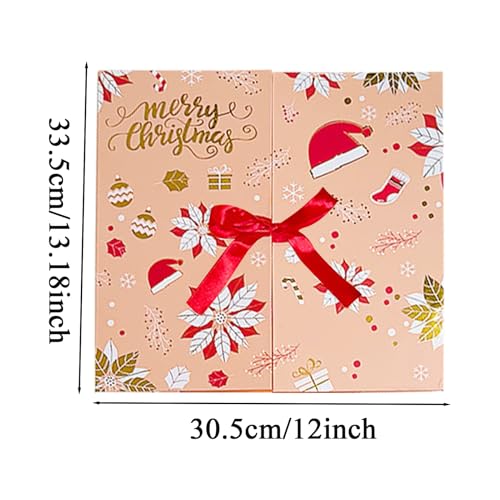 Boîtes en papier pour compte à rebours de Noël : décoration de table
