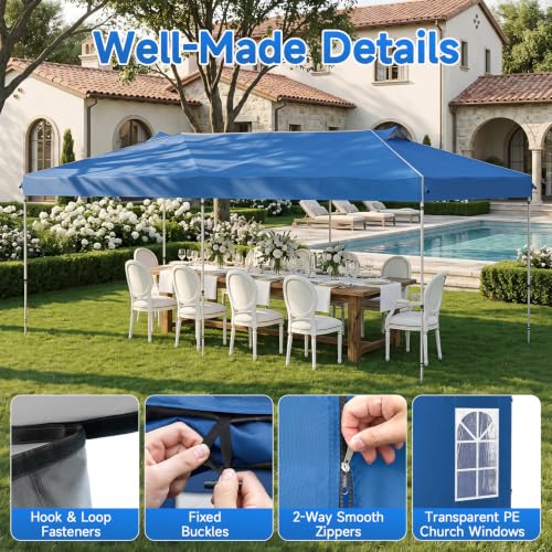 Image of Tangkula 10x20 Ft Pop Up Canopy with Center Lock