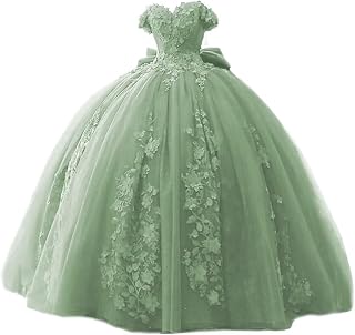Lace Beaded Quinceanera Dresses 2025 Puffy Off Shoulder Sweet 16 Dresses Flower Tulle Quince Dress WZY54