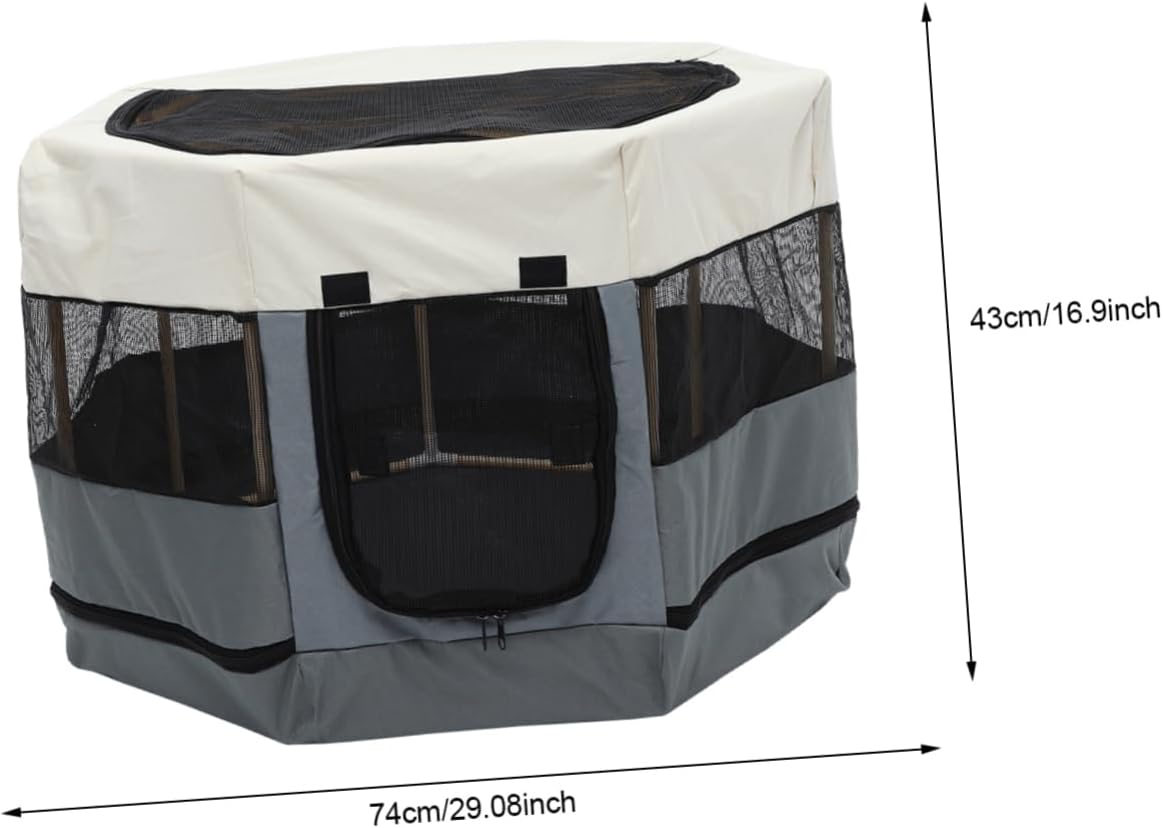 Octagonal Pet Fence Cat Scratch House Cat Playpen Pet Sleeping House Escape Playhouse Safety Playpen