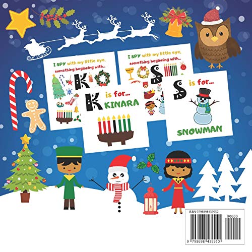 I Spy Christmas & Kwanzaa Book For Kids: African American Toddlers Little Black Girls & Boys: A Fun