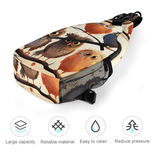 Bolso cruzado tipo sling para viaje y senderismo miniatura 5