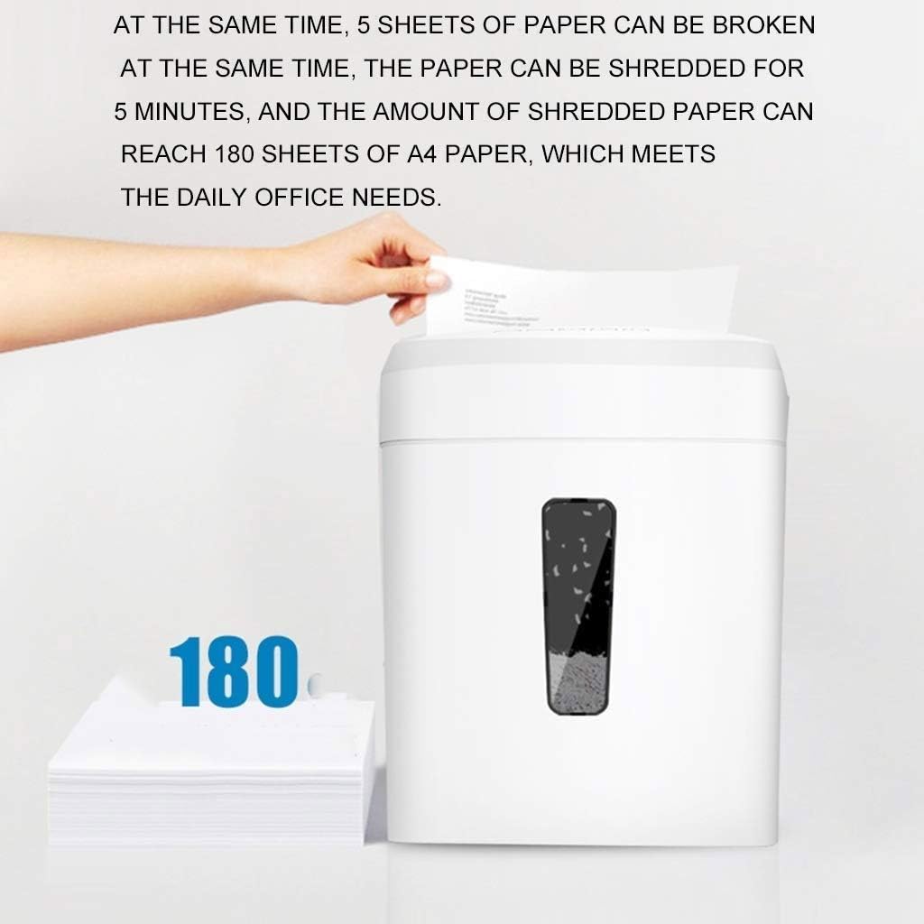 Office Paper Shredder - Mini Electric Small Desktop Shredded Shredder Commercial High Power Portable Waste