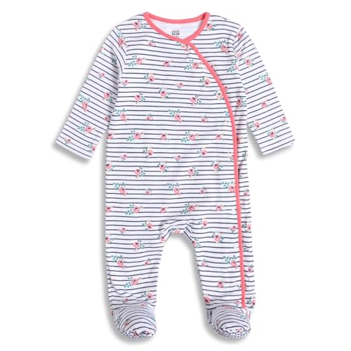Image of miniklub Baby Flutter Sleeve Round Neck Knit Cotton Top And Bottom, (Multi)