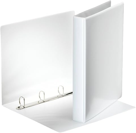 Esselte Essentials Presentation Binder, PP, 2.5 cm Ring Diameter, 49702 - A4, White
