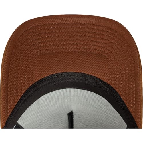 New Era A-Frame Trucker Cap - Retro Brand Patch Beige Brun