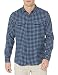 Goodthreads Men's Standard-Fit Long-Sleeve Gingham Twill Shirt, Navy Eclipse, Large