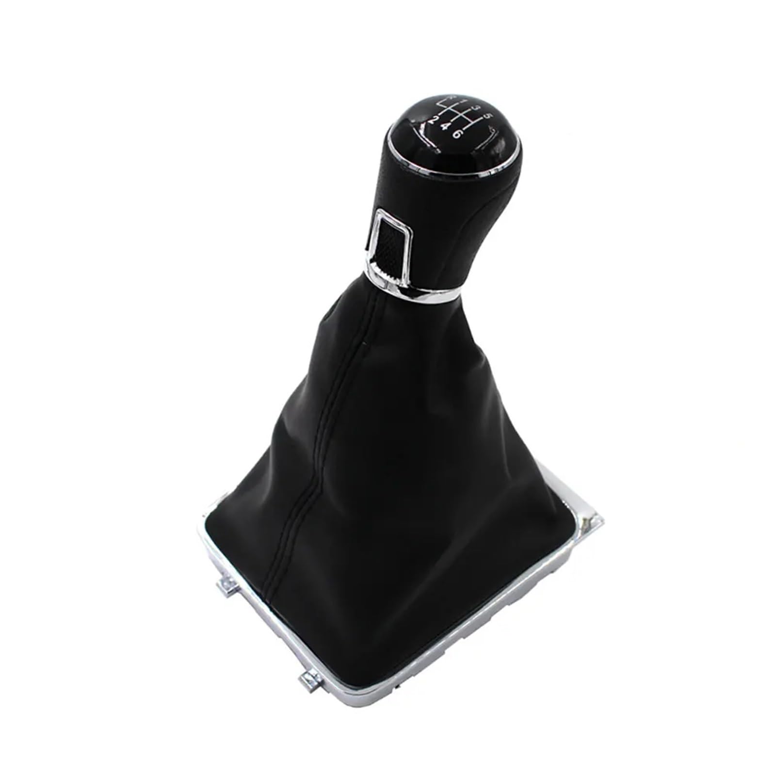 Tkxvcejv 6 Speed 1 Car Gear Shift Stick Knob For Vw For Passat B6 B7 Cc 2005-2013 Abs+Leather Car 5/6 Speed Gear Shift Konb Gaiter Shifter Knob(6 Speed 1)