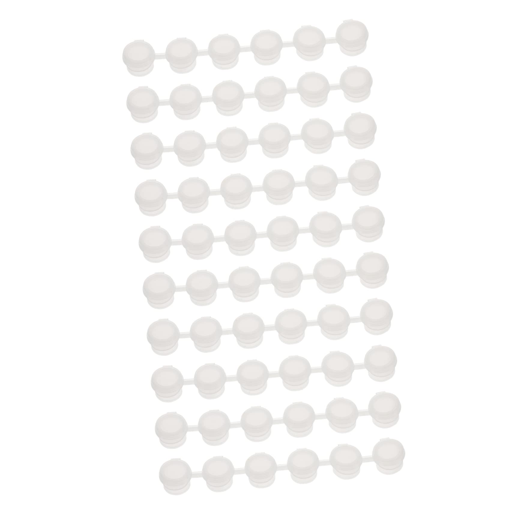 STOBOK DIY Paint Cup Pots 40pcs Mini Empty Paint Strips Safe Lids for Boys and Girls Artists