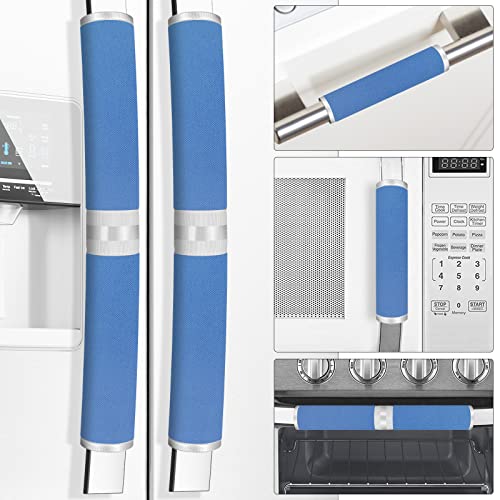 Refrigerator Door Handle Covers, 5PCS, Sleek and Form-Fitting, Keep Your Fridge, Stove, Oven, Microwave, Dishwasher Clean from Smudges, Drips, Food Stains, Oil, Save Your Time! (Grey)