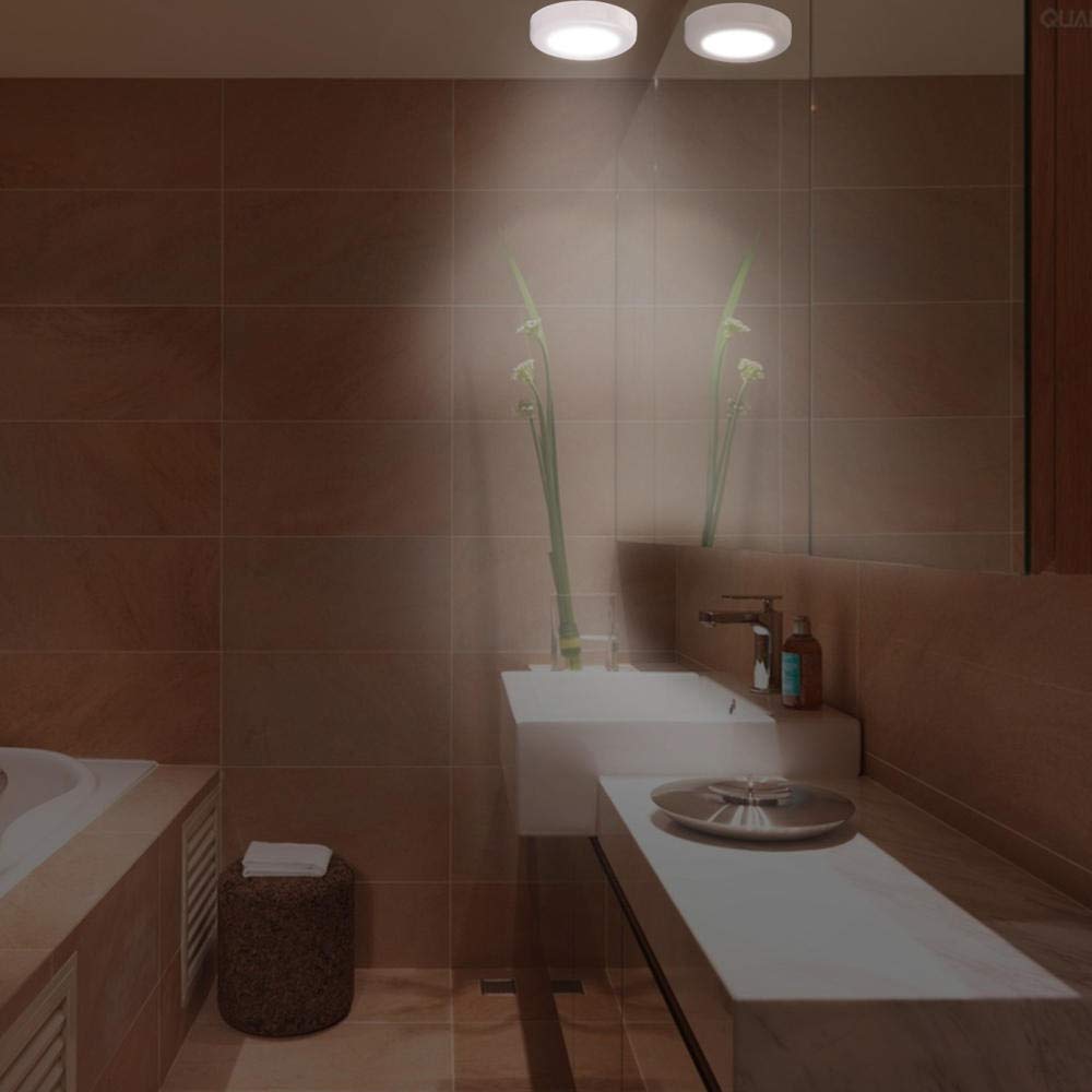 Czujnik ruchu, lampa ścienna nocna, zasilana bateriami, lampa ścienna, oświetlenie wewnętrzne na schody, do kuchni, łazienki, korytarza, 6 sztuk