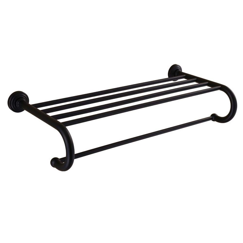 Porte-serviettes double en bronze noir pour optimiser les toilettes
