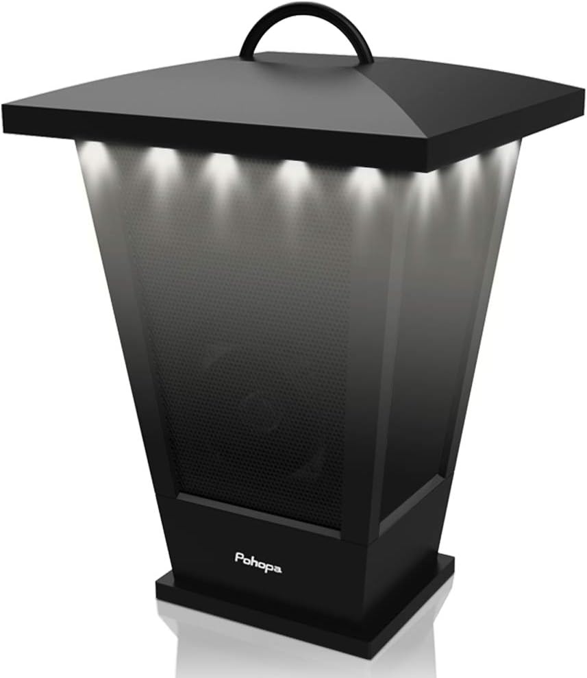 pohopa Wireless Waterproof Bluetooth Speaker with LED Strip Lights