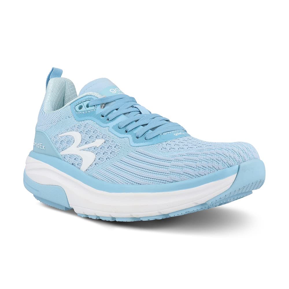 G-DEFY HybridEx Women’s Supportive Running Shoe | VersoShock Technology for Pain Associated with Prolonged Standing or Walking | Arch Support | Diabetic Shoes | Wide Shoes | Free Custom Orthotic