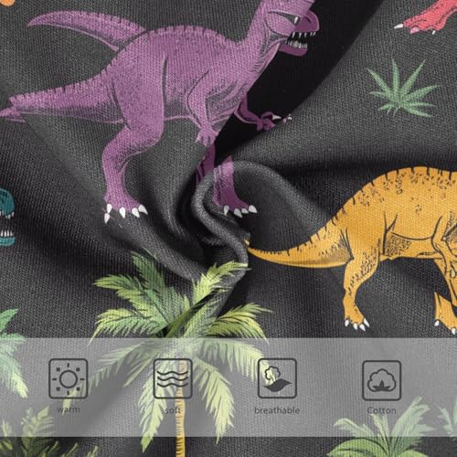 Wusikd Dinosaurs Girls' Underwear Cotton Colors Leaves Girls Briefs Soft Toddler Underwear 2T3