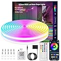 YILINM 16.4FT Neon Rope Lights,RGB LED Strip Lights,App Control,IR Remote,Music Syncing,Outdoor IP67 Waterproof,Flexible Led Rope Lights,Cuttable,for Bedroom,Gaming,Party,Outdoors Decor