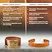Moreni Copper Bracelet for Women – Handmade Engraved Cuff Inspired by “The Kiss” – Artistic Pure Copper Jewelry with Gift Wooden Box