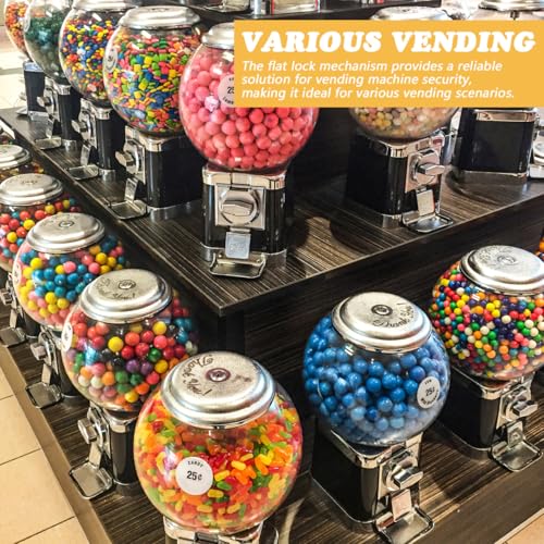 Image of Unomor Vending Machine Lock Replacement with 2 Keys for Gumball and Candy Dispensers Secure Tubular Lock Assembly Fits Most Machines 1.57X0.86X0.86 Inch Wear-Resistant Metal