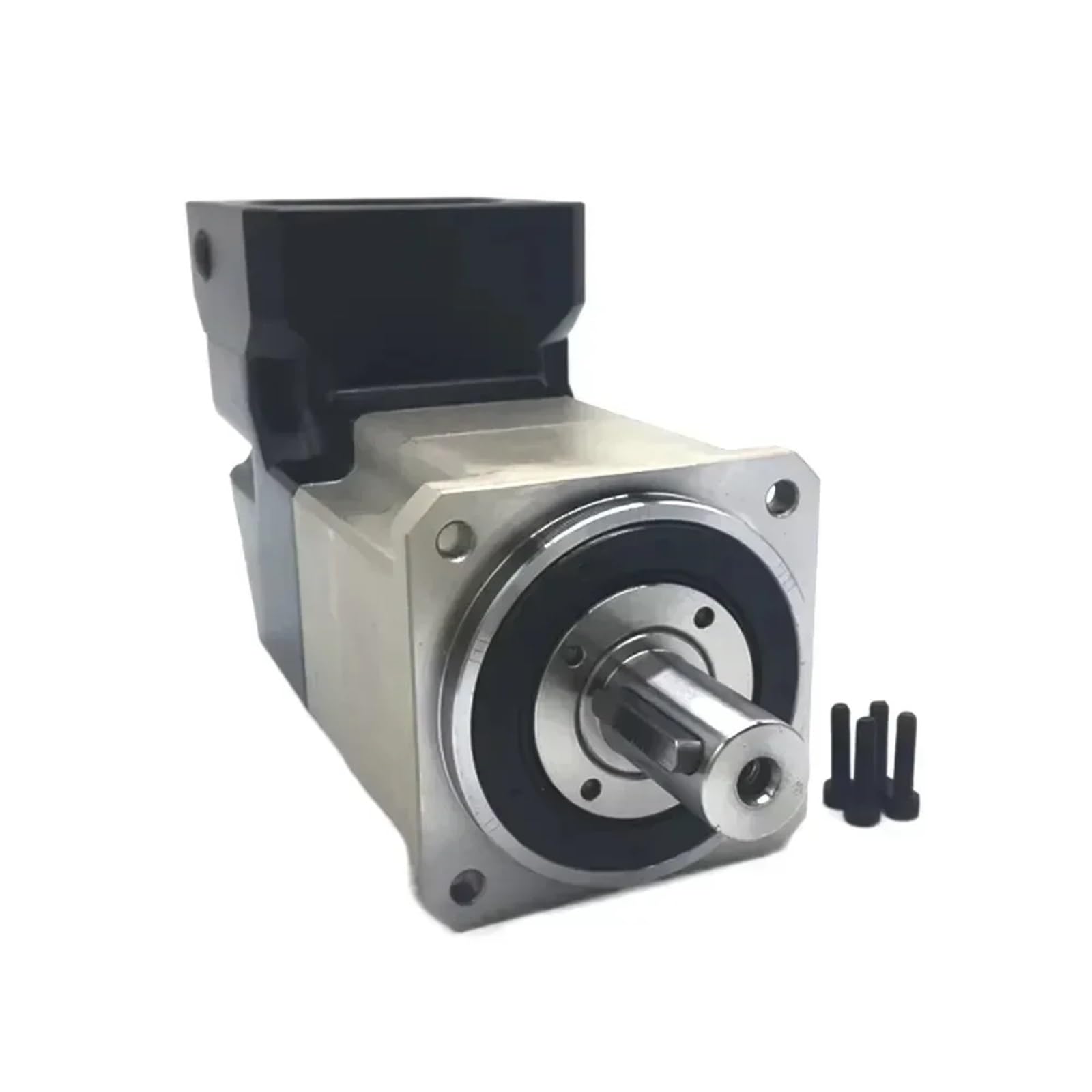 1 stücke 90 Grad Minderer Stirnradgetriebe Right Angle Planetengetriebe for Nema 17 23 Schrittmotor 40-130mm Servomotor(PLMG090 19mm Input,Speed Ratio 20 to 1)