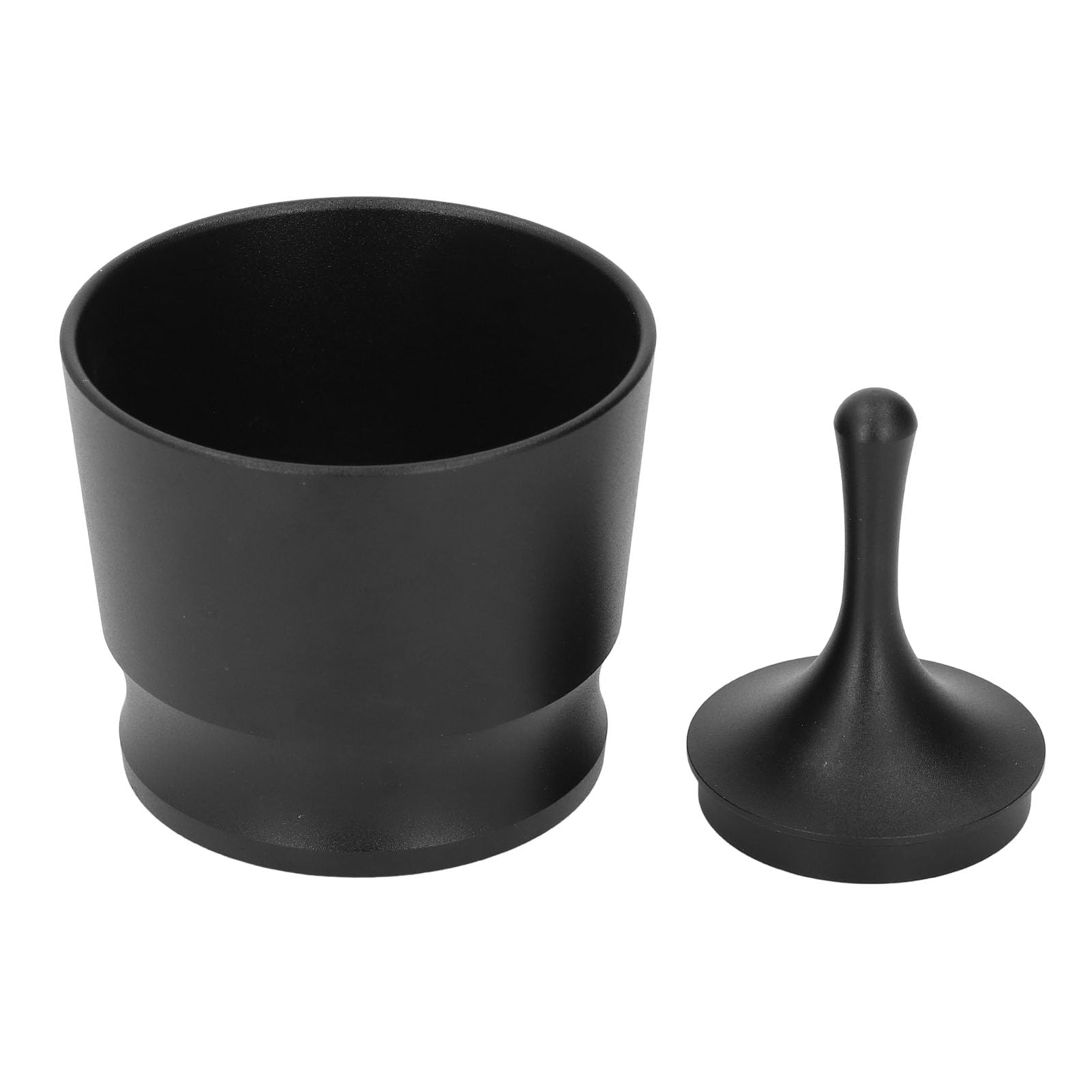 Coffee Blind Shaker with Dosing Rings Press, Aluminum Alloy Coffee Powder Receiver for 51mm 53mm 58mm Portafilter, Ergonomic Espresso Coffee Powder Picker
