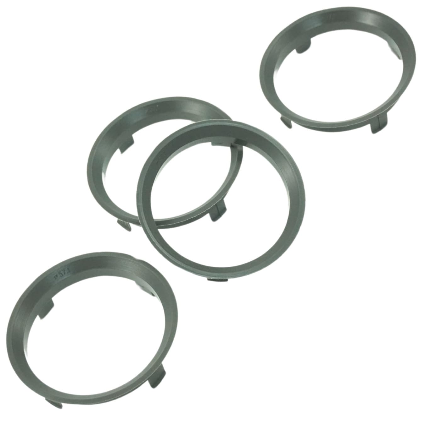 4 Anelli Di Centraggio 60.1-57.1 Mm - Grigio Scuro, Qualità Tedesca, Per Meccanica Di Precisione - Foto 9