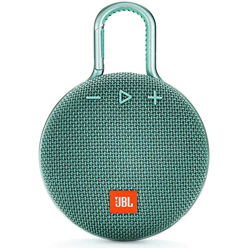 Image of JBL Clip 3, Wireless Portable Bluetooth Speaker with Mic, JBL Signature Sound, Integrated Carabiner, Vibrant Color Options with IPX7 Waterproof & AUX (Teal)