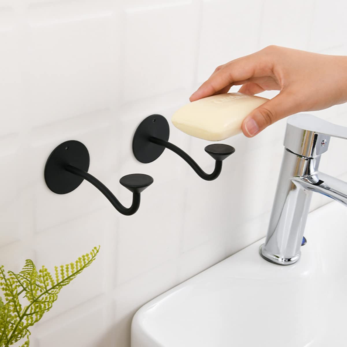 MAGICLULU 3stücke Magnetischer Seifenhalter Aus Edelstahl Wandmontage Seifenschale Mit Starker Saugnapf-Halterung Rostfrei Und Für Badezimmer Und Küche Elegantes Design Für Glatte