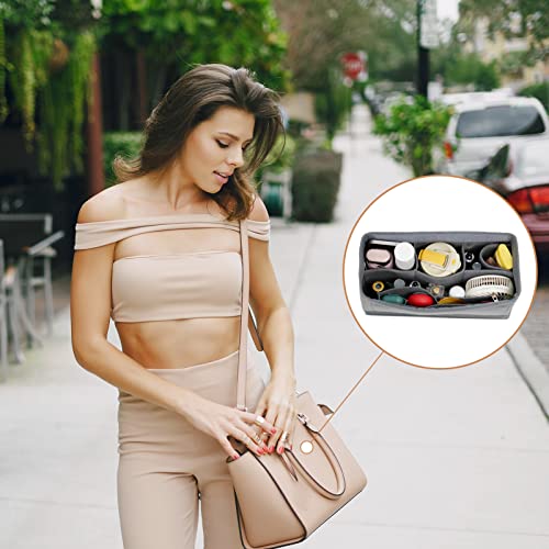 Modowey Purse Organizer Insert For Handbags With Removable Zipper, Felt Bag Organizer For Tote, Handbag Organizer Inside Liner Fit Medium Book Tote Bag #TOP5