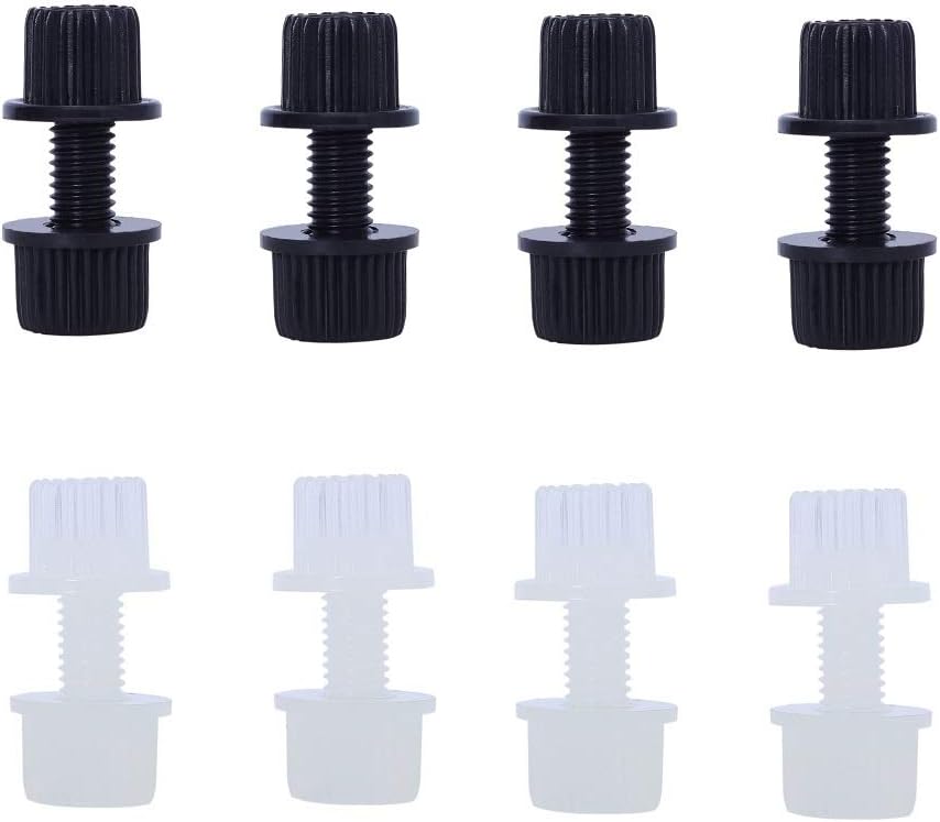 P1Tools Nylon License Plate Frame Bolts & Nuts & Screws Fasteners for Motorcycle, License Plate Screw Bolts