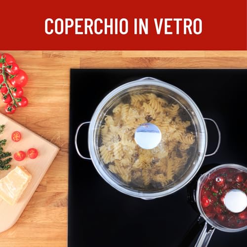 Lagostina Smart Set di Pentole Induzione, Gas e Forno in Acciaio Inox 18/10, 9 Pezzi, Fondo Lagoseal Plus Triplo Strato, Batteria di Pentole con 4 Casseruole, Pentola 2 Maniglie, 4 Coperchi - immagine 5