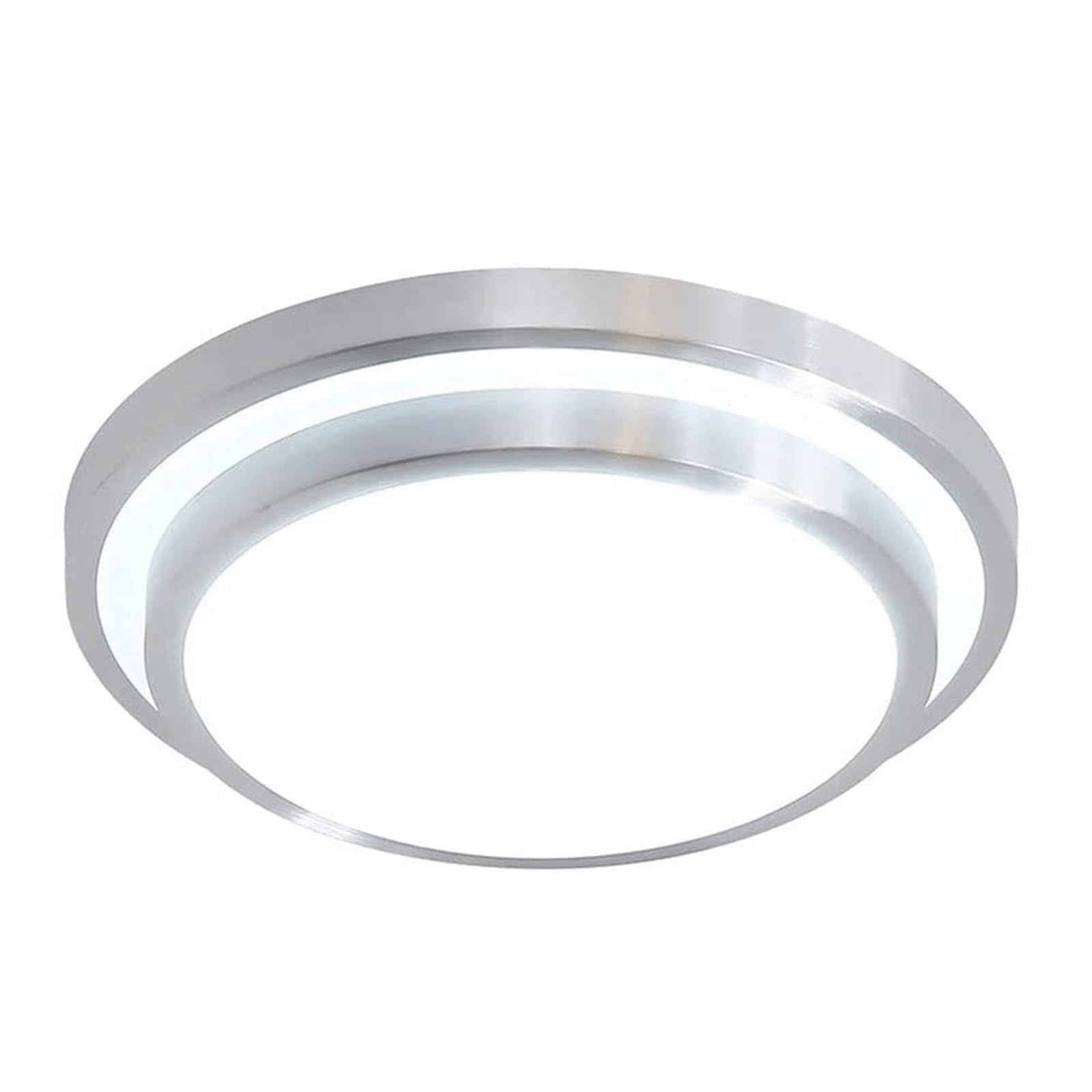 DUddTTW Acrylic Ceiling Light Fixture Metal Close to Ceiling Light Round Flush Mount Lighting 24W Chandelier Three-Color Ceiling Lamp(White Light,27cm/10.6in)