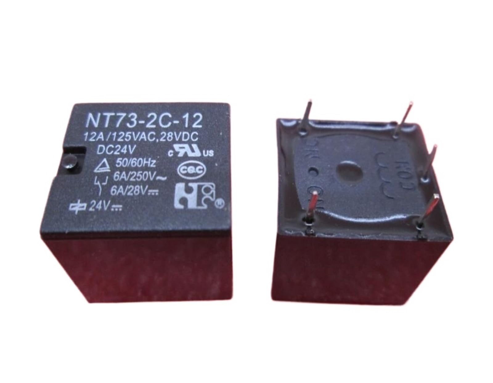 Relais électromécanique NT73-2C-12-DC24V 24V pour montage traversant DIP5