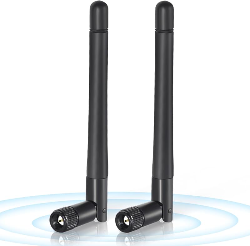 Dvojpásmová WiFi anténa Bingfu 2,4 GHz 5 GHz s konektorom SMA, 3 dBi náhradné antény, balenie 2 ks